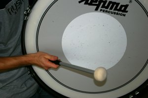 Marching bass drum